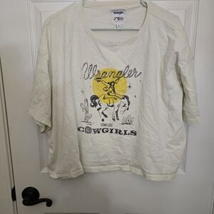 Wrangler x Yellow Rose Cream Tee